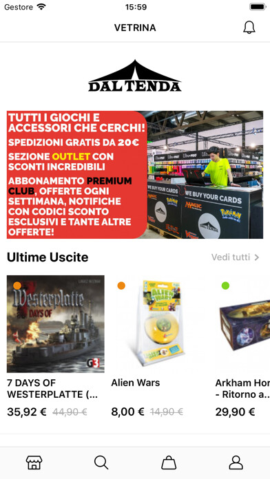 Emulate iPhone app Dal Tenda Shop using MyAndroid
