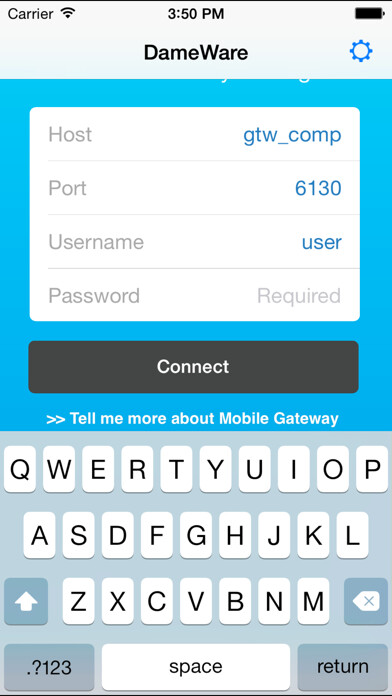 Emulate iPhone app DameWare Mobile using MyAndroid Emulate iPhone app DameWare Mobile using MyAndroid