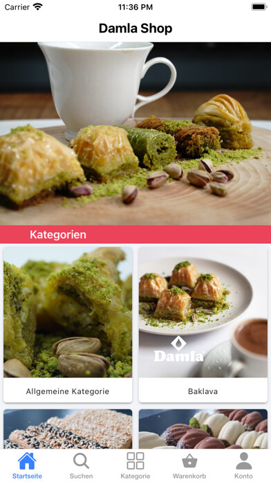 Emulate iPhone app Damla Baklava Shop using MyAndroid Emulate iPhone app Damla Baklava Shop using MyAndroid