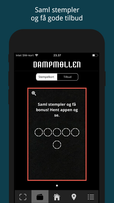 Emulate iPhone app Dampmøllen using MyAndroid