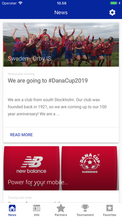 Emulate iPhone app Dana Cup Hjørring. using MyAndroid Emulate iPhone app Dana Cup Hjørring. using MyAndroid