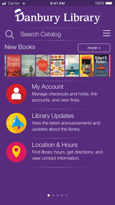 Emulate iPhone app Danbury Library using MyAndroid Emulate iPhone app Danbury Library using MyAndroid