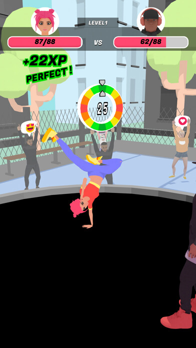 Emulate iPhone app Dance-Off ! using MyAndroid