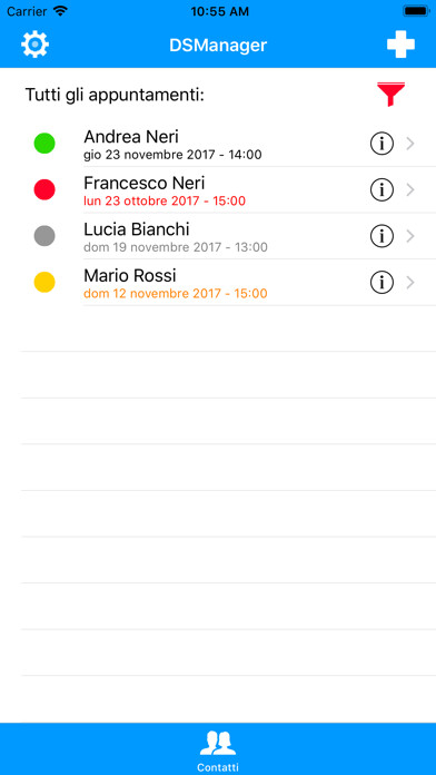 Emulate iPhone app Dance School Manager using MyAndroid