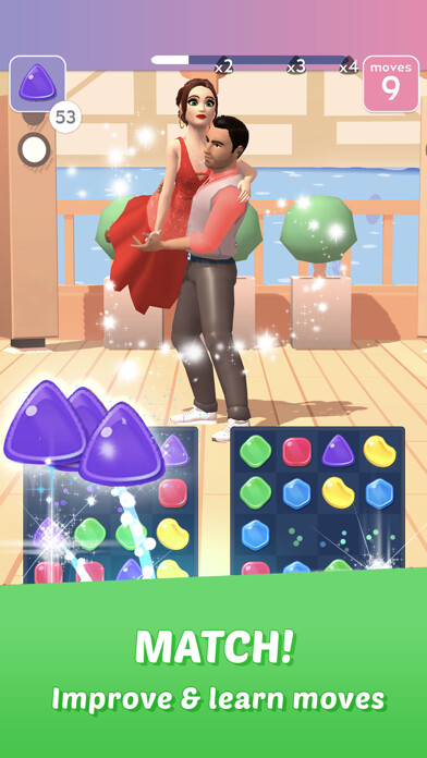 Emulate iPhone app Dance Talent: Match 3 Story using MyAndroid Emulate iPhone app Dance Talent: Match 3 Story using MyAndroid