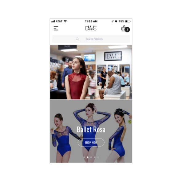 Emulate iPhone app DanceWear Corner using MyAndroid