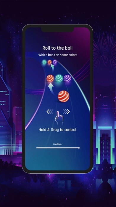Emulate iPhone app Dancing Ball Color Match Blast using MyAndroid Emulate iPhone app Dancing Ball Color Match Blast using MyAndroid