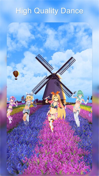 Emulate iPhone app Dancing Girl MMD using MyAndroid