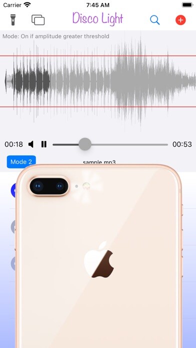 Emulate iPhone app Dancing light with music beats using MyAndroid Emulate iPhone app Dancing light with music beats using MyAndroid