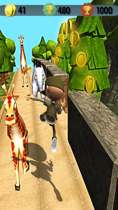 Emulate iPhone app Danger Safari Dash - Crazy Run using MyAndroid