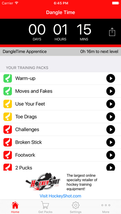 Emulate iPhone app Dangle Time using MyAndroid
