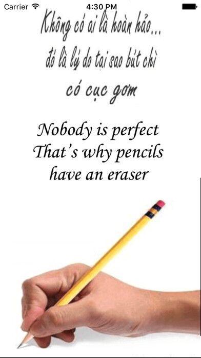 Emulate iPhone app Danh ngôn song ngữ Việt Anh using MyAndroid