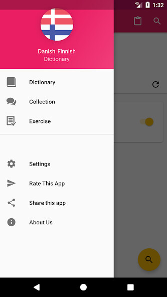 Run android online APK Danish Finnish Dictionary from MyAndroid or emulate Danish Finnish Dictionary using MyAndroid