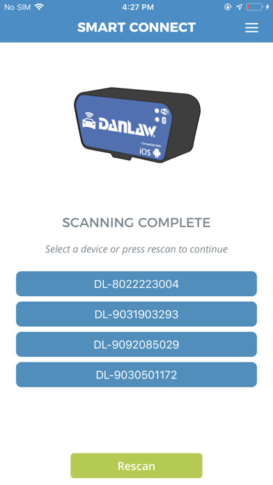 Emulate iPhone app Danlaw Smart Connect using MyAndroid Emulate iPhone app Danlaw Smart Connect using MyAndroid