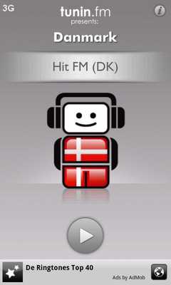 Emulate Android APK Danmark Radio by Tunin.FM