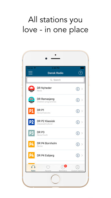 Emulate iPhone app Dansk Radio: Danish radio live using MyAndroid Emulate iPhone app Dansk Radio: Danish radio live using MyAndroid