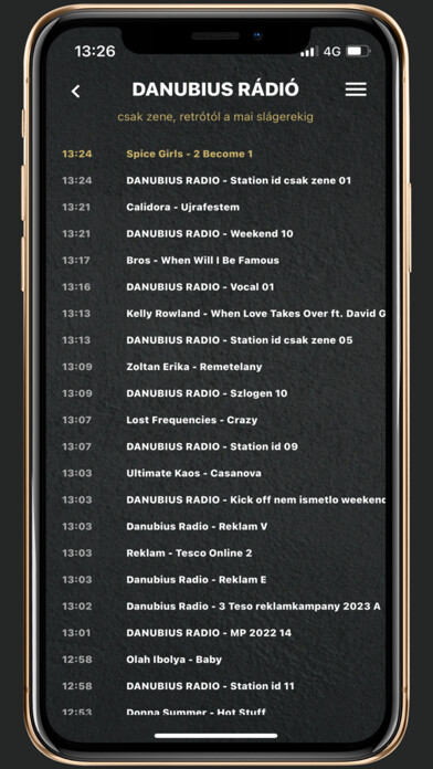 Emulate iPhone app Danubius Radio using MyAndroid