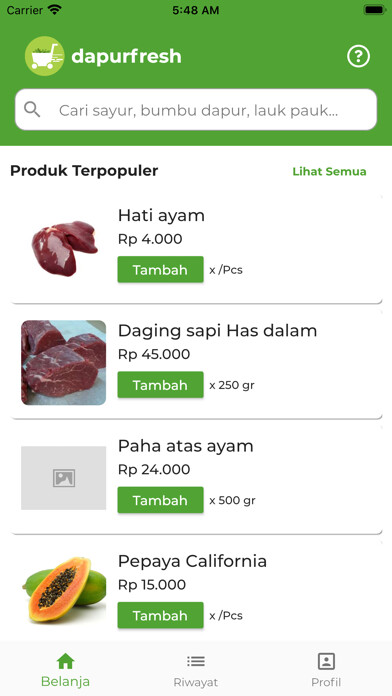 Emulate iPhone app Dapurfresh using MyAndroid Emulate iPhone app Dapurfresh using MyAndroid