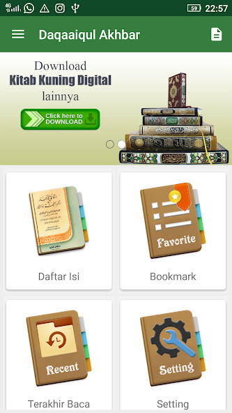 Run android online APK Daqaaiqul Akhbar fi Dzikril Jannah wan Naar from MyAndroid or emulate Daqaaiqul Akhbar fi Dzikril Jannah wan Naar using MyAndroid
