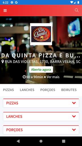 Run android online APK Da Quinta Pizza e Burguer from MyAndroid or emulate Da Quinta Pizza e Burguer using MyAndroid