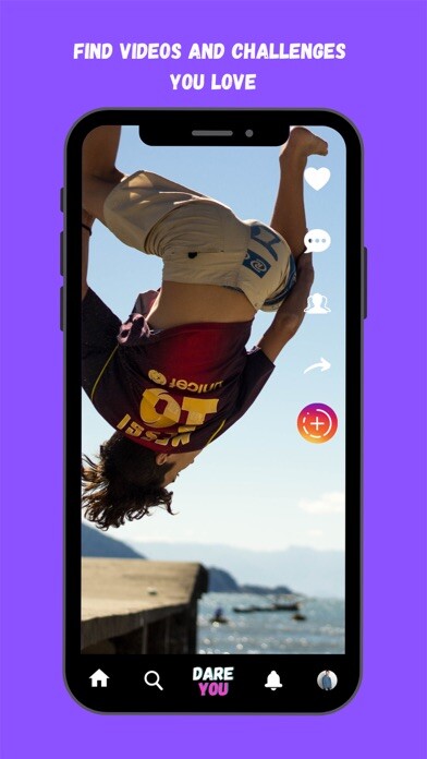 Emulate iPhone app Dare You - Viral Video Trends using MyAndroid