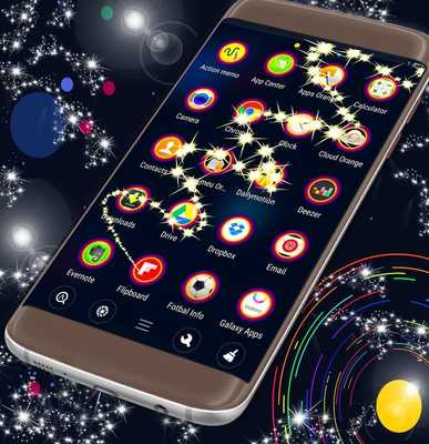 Emulate Android APK Dark Blue Space Launcher Theme Emulate Android APK Dark Blue Space Launcher Theme