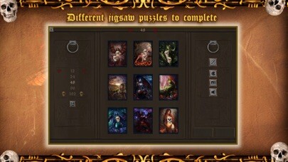 Emulate iPhone app Dark Fantasy: Jigsaw Puzzle using MyAndroid