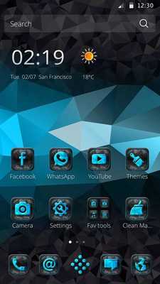 Emulate Android APK Dark Geometric Black Theme Emulate Android APK Dark Geometric Black Theme