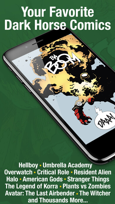 Emulate iPhone app Dark Horse Comics using MyAndroid