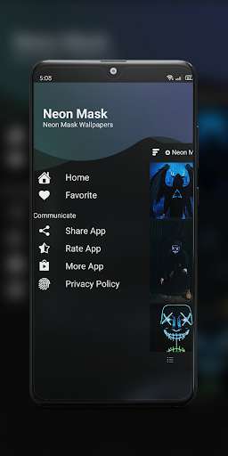 Run android online APK Dark Neon Mask Wallpapers from MyAndroid or emulate Dark Neon Mask Wallpapers using MyAndroid
