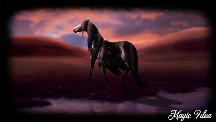 Emulate Android APK Dark Pegasus Wallpaper