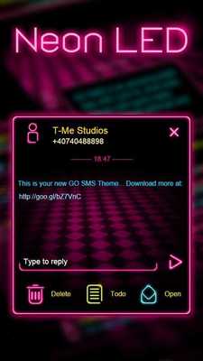 Emulate Android APK Dark Pink Neon SMS Emulate Android APK Dark Pink Neon SMS