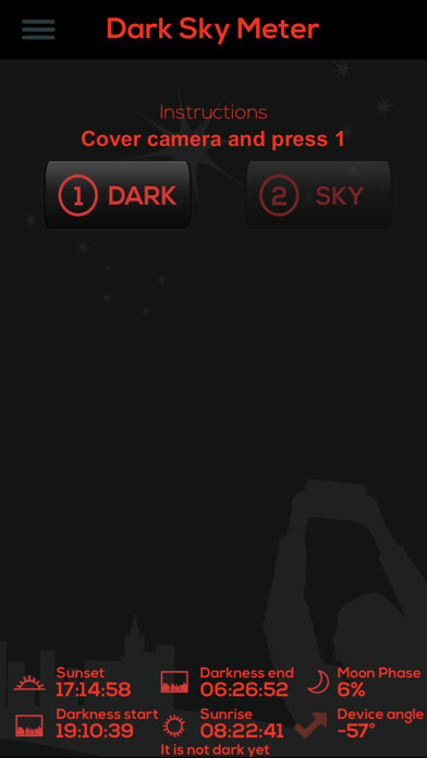 Emulate iPhone app Dark Sky Meter using MyAndroid