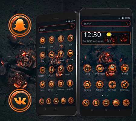 Emulate Android APK Dark Smoky Fire Rose Theme Emulate Android APK Dark Smoky Fire Rose Theme