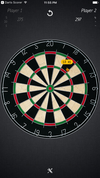 Emulate iPhone app Darts Score Board Lite using MyAndroid