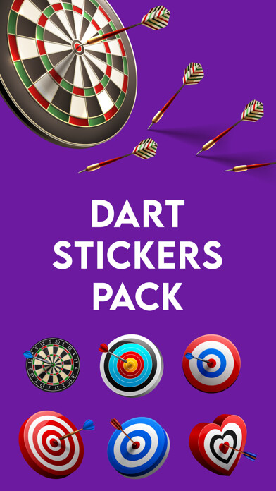 Emulate iPhone app Dart Stickers Pack using MyAndroid