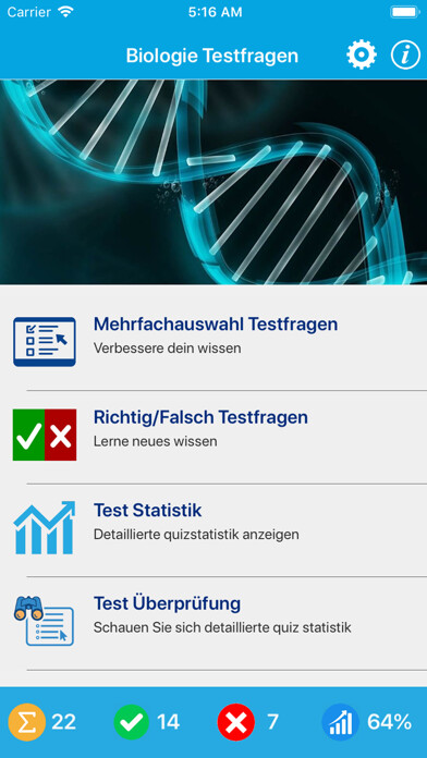 Emulate iPhone app Das Biologie Quiz using MyAndroid Emulate iPhone app Das Biologie Quiz using MyAndroid