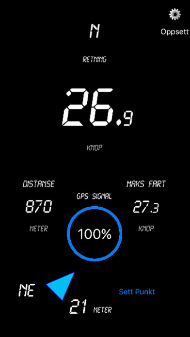 Emulate iPhone app Dashboard - for båter og biler using MyAndroid