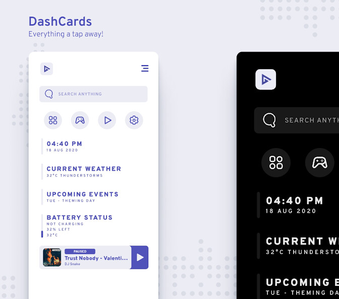 Run android online APK DashCards for KLWP from MyAndroid or emulate DashCards for KLWP using MyAndroid