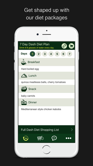Emulate iPhone app Dash Diet: A 7 day diet plan using MyAndroid Emulate iPhone app Dash Diet: A 7 day diet plan using MyAndroid