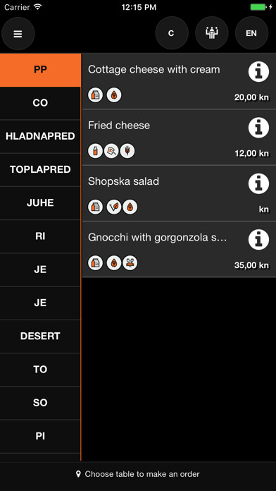Emulate iPhone app DaShef Waiter using MyAndroid