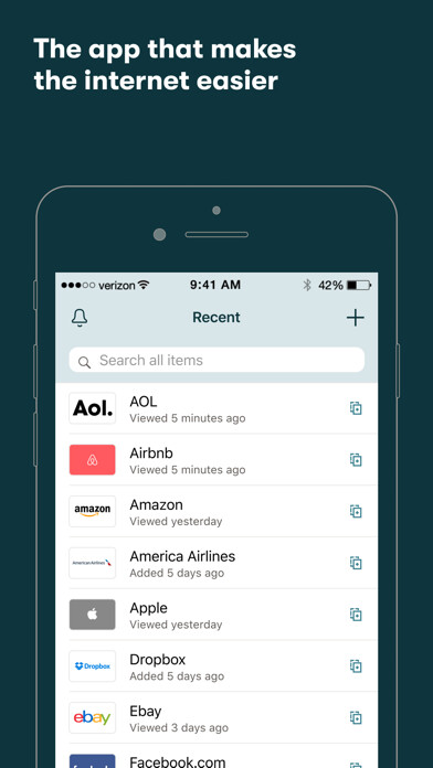 Emulate iPhone app Dashlane – Password Manager using MyAndroid