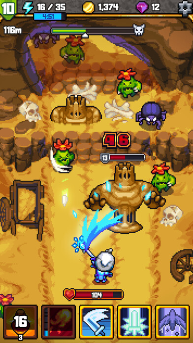 Emulate iPhone app Dash Quest 2 using MyAndroid