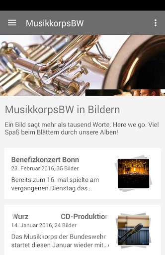 Run android online APK Das Musikkorps der Bundeswehr from MyAndroid or emulate Das Musikkorps der Bundeswehr using MyAndroid