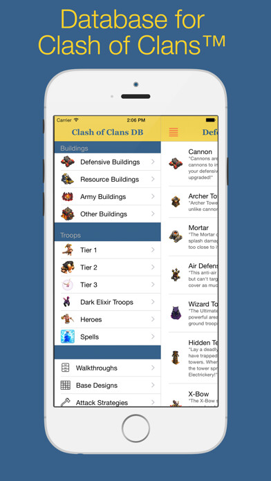 Emulate iPhone app Database for Clash of Clans™ (unofficial) using MyAndroid Emulate iPhone app Database for Clash of Clans™ (unofficial) using MyAndroid