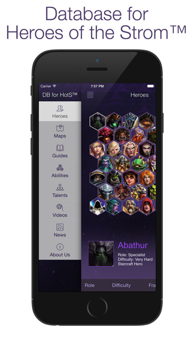 Emulate iPhone app Database for Heroes of the Storm™ (Builds, Guides, Abilities, Talents, Videos, Maps, Tips) using MyAndroid Emulate iPhone app Database for Heroes of the Storm™ (Builds, Guides, Abilities, Talents, Videos, Maps, Tips) using MyAndroid