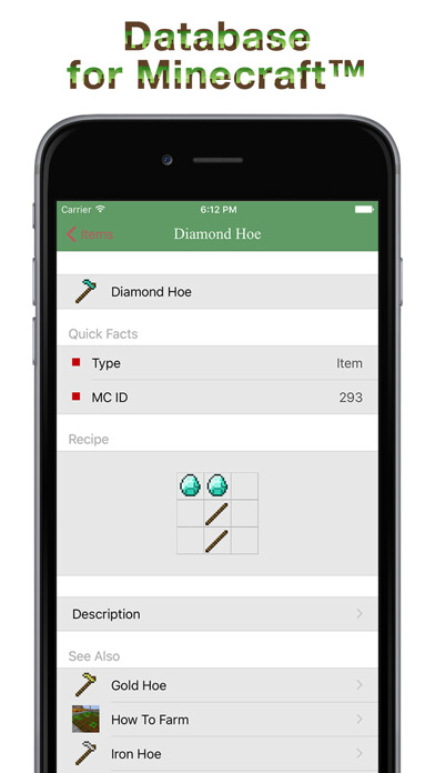 Emulate iPhone app Database for Minecraft - Pocket Edition using MyAndroid Emulate iPhone app Database for Minecraft - Pocket Edition using MyAndroid