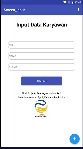 Run android online APK Database karyawan STMIK from MyAndroid or emulate Database karyawan STMIK using MyAndroid