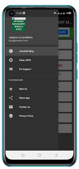 Emulate DATABASE MANAGEMENT ICT NOTES from MyAndroid or run DATABASE MANAGEMENT ICT NOTES using MyAndroid