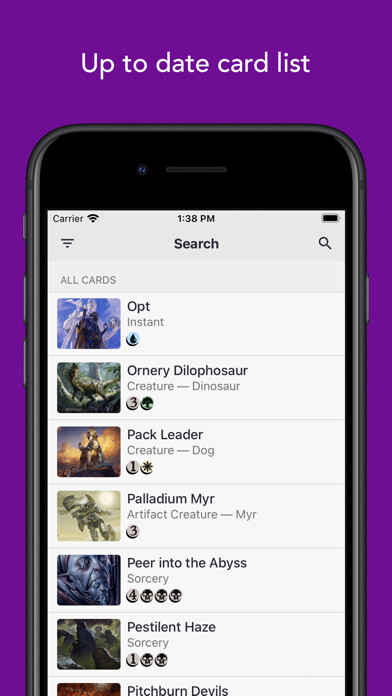 Emulate iPhone app Database: MTG using MyAndroid Emulate iPhone app Database: MTG using MyAndroid